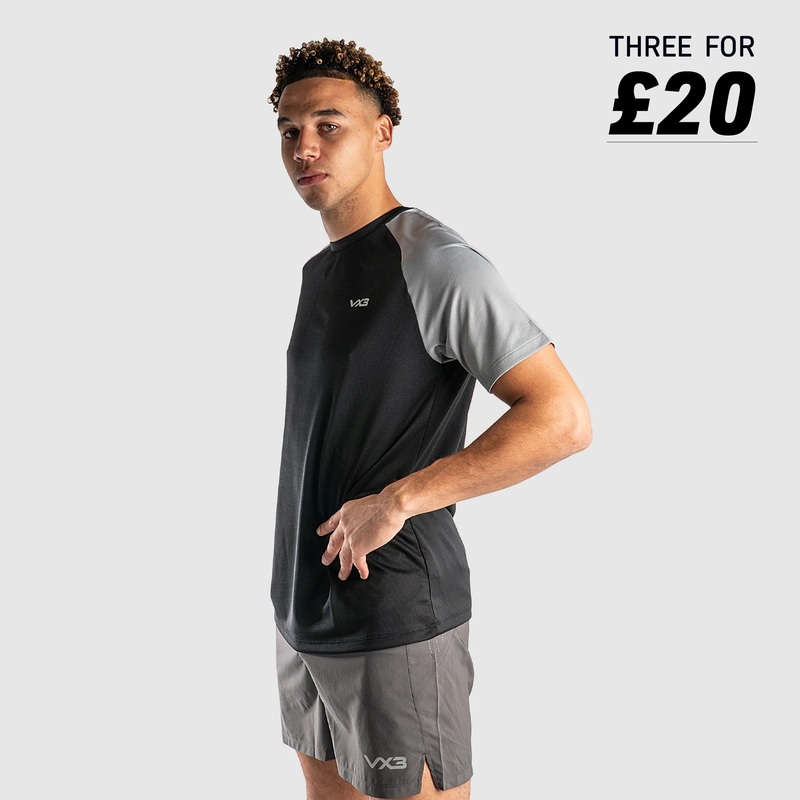 Aerowave T-Shirt- Black/Grey