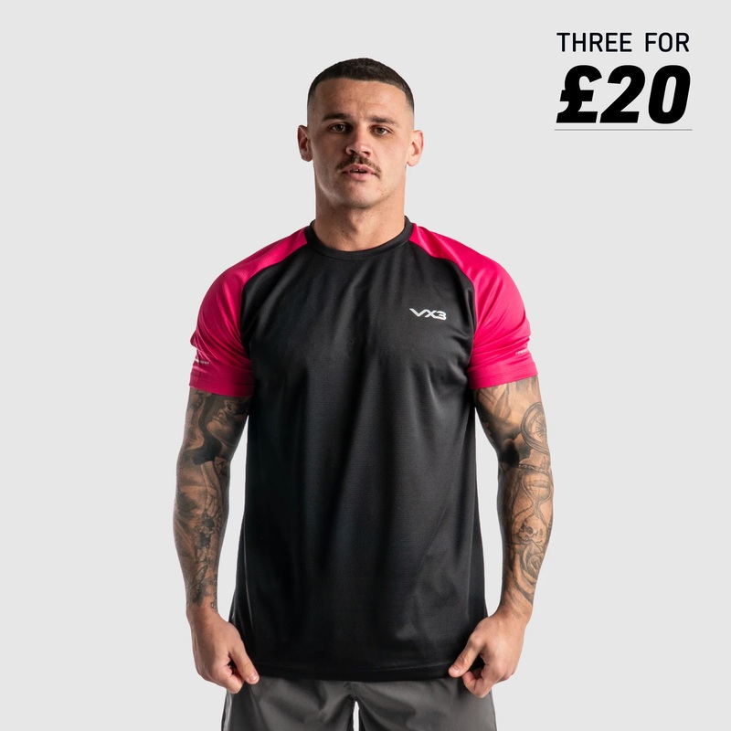 Aerowave T-Shirt- Black/Pink