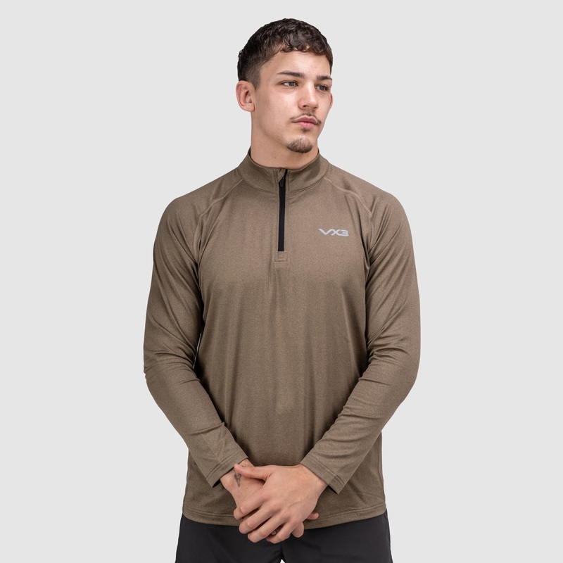 Velocity Quarter Zip Sweat - Woodland