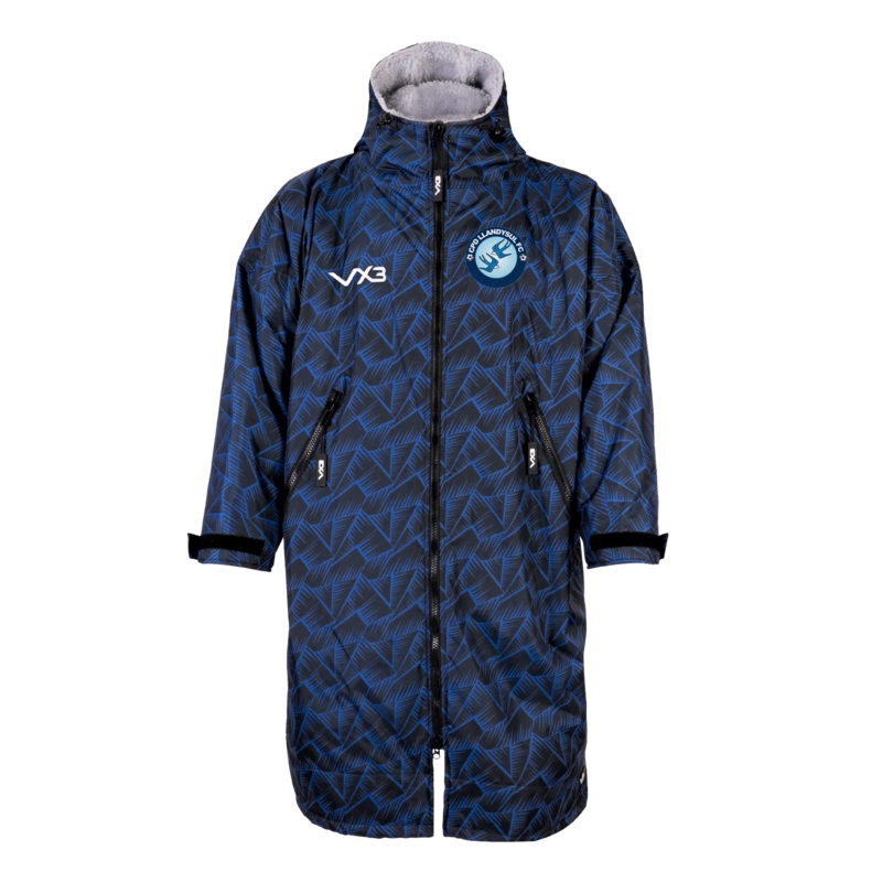 Llandysul FC Duro Elite Sports Robe Marine/Grey Kids