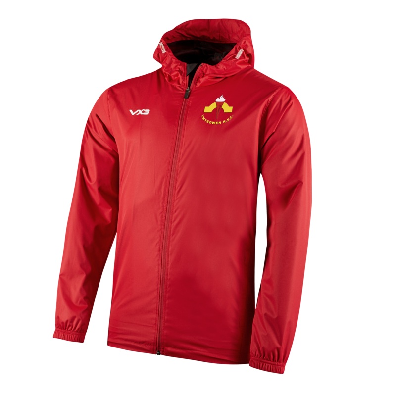 Ynysowen RFC Primus Youth Rain Jacket Red
