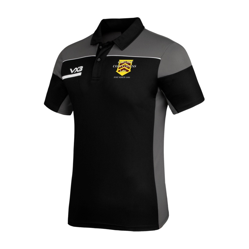 Cardiff Corinthians AFC Opus Polo - Black Grey