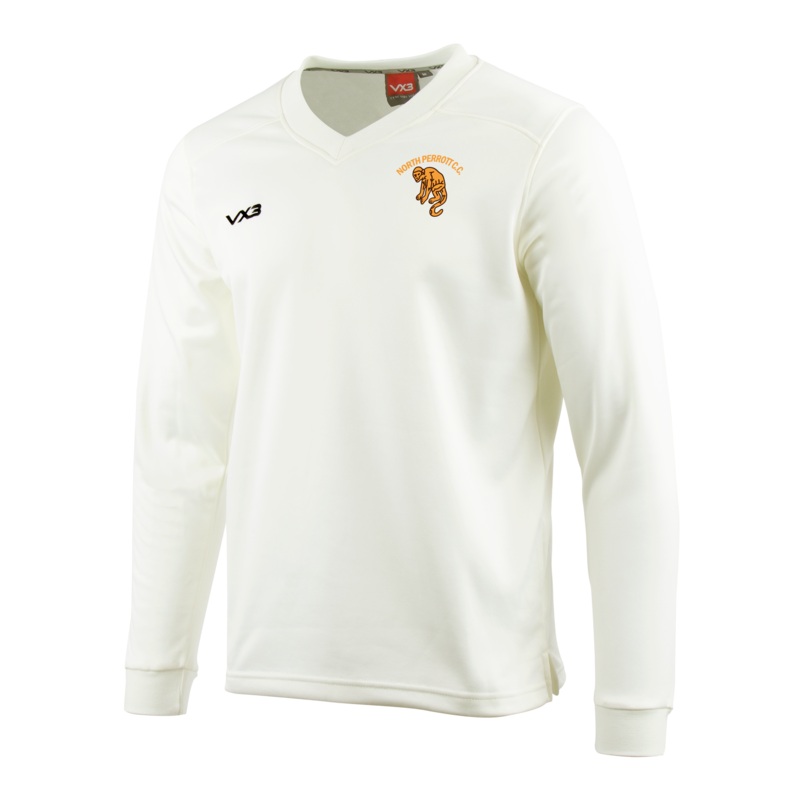 North Perrot Cricket Club Cricket Whites Sweatshirt Elite