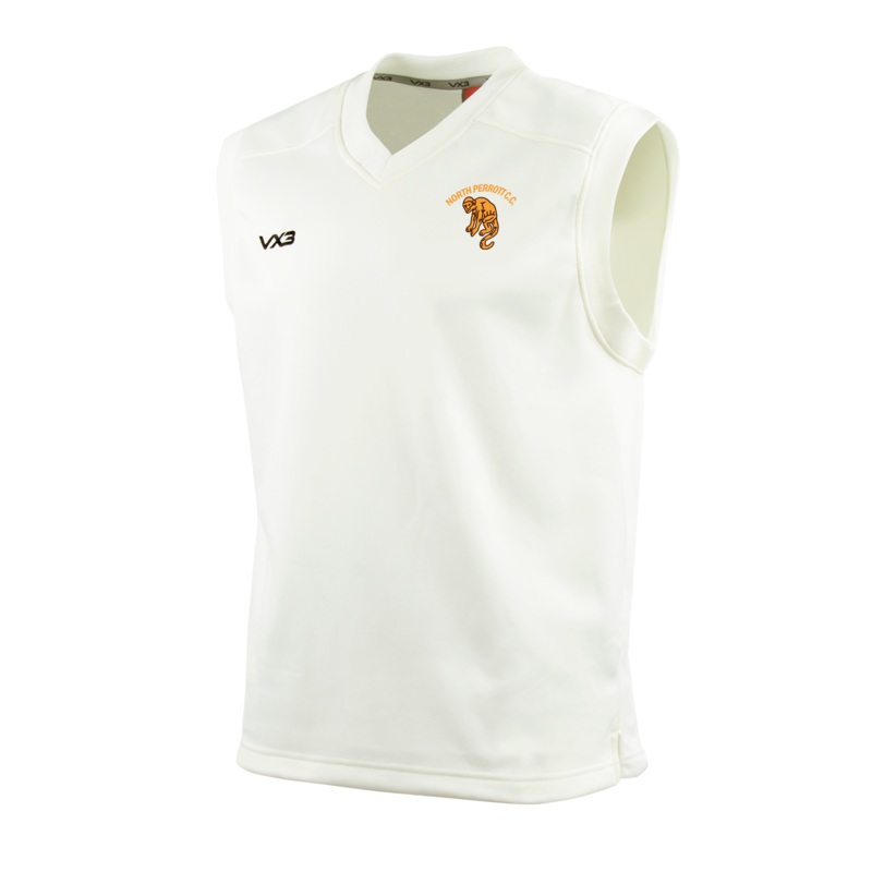 North Perrot Cricket Club Cricket Whites Youth Slipover Elite
