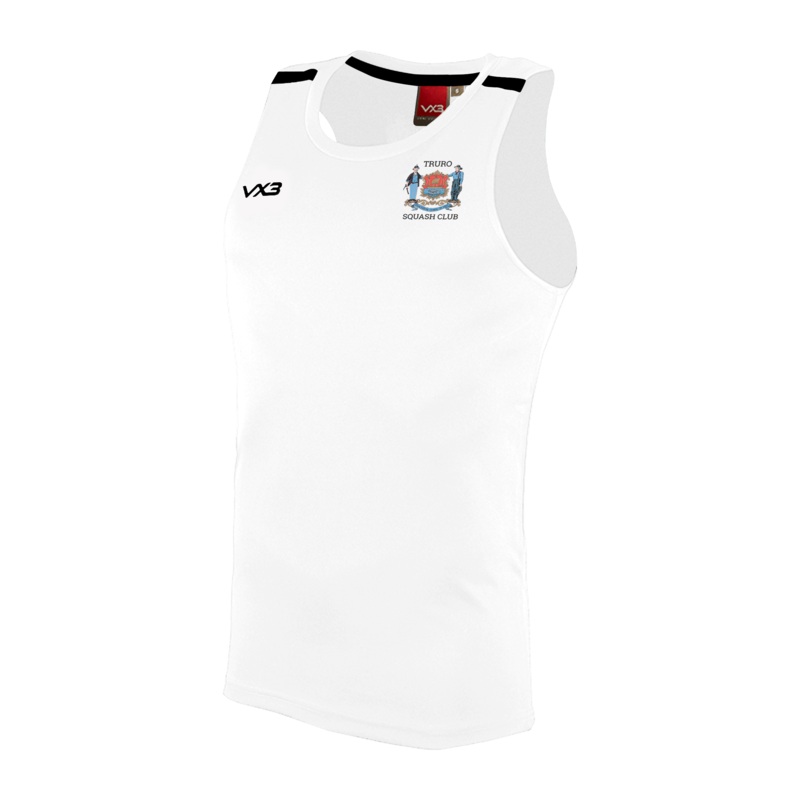 Truro Squash Club White Fortis Vest