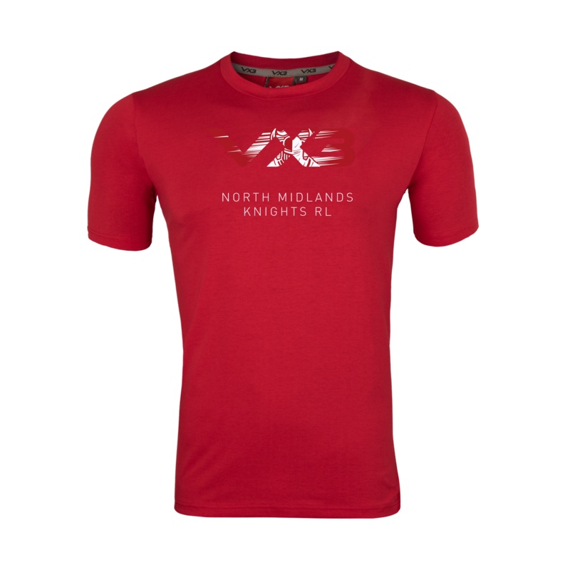 North Midlands Knights RL Red Invicta Club Tee