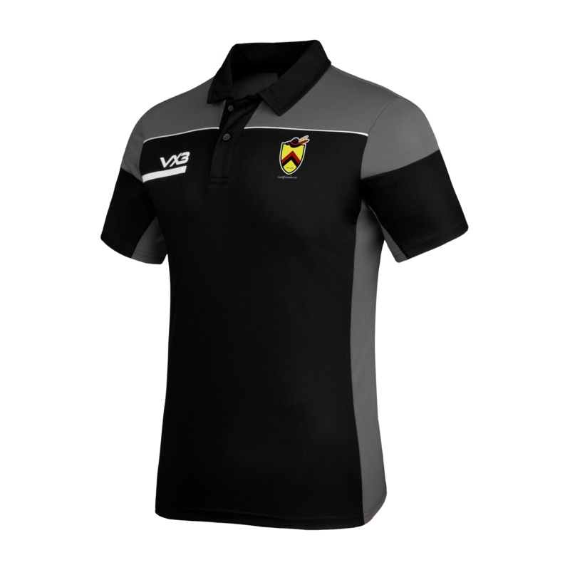 Cardiff Cavaliers CC Opus Polo - Black/Grey