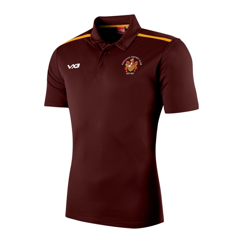 Sapcote Cricket Club Maroon Fortis Polo