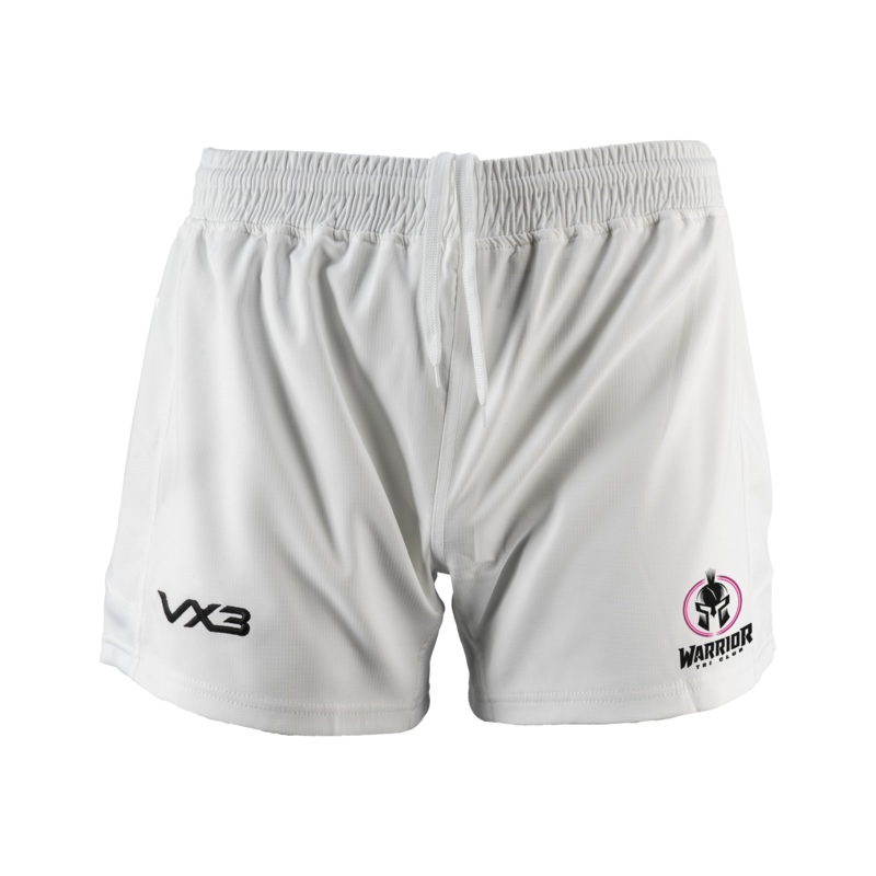 Warrior Tri Club White Revo Rugby Shorts