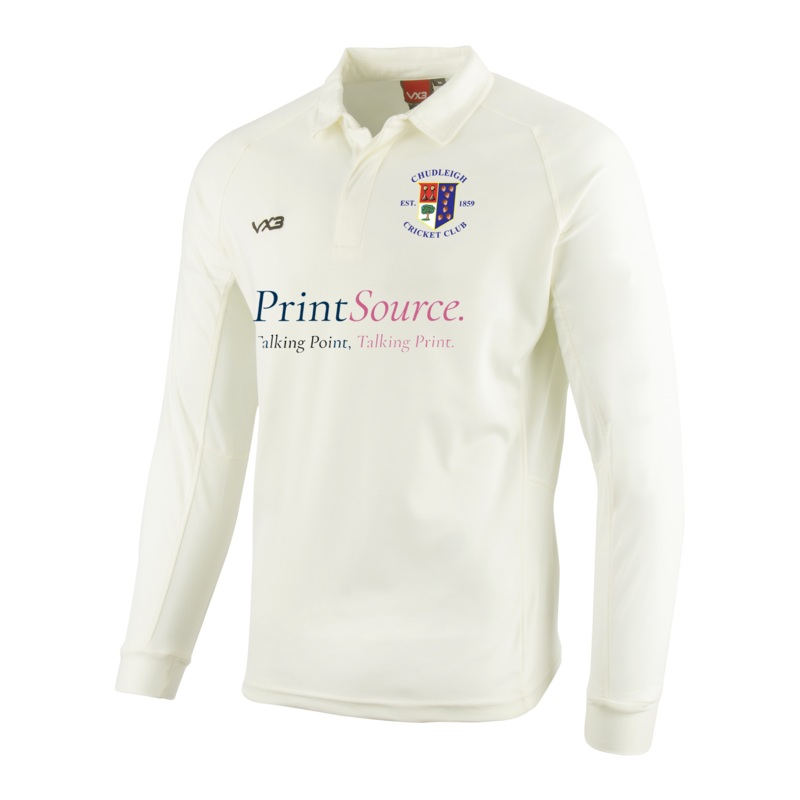 Chudleigh Cricket Club Cricket Whites Long Sleeve Shirt