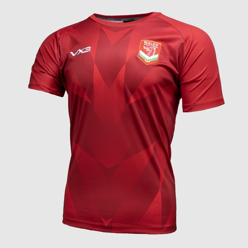 Wales RL 24/25 Quadrigo Tee Red