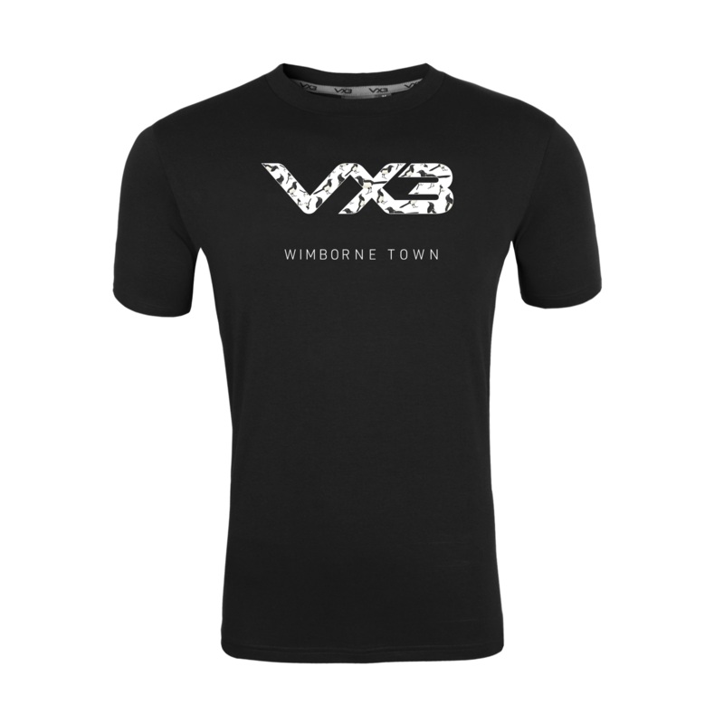 Wimborne Town FC Black Invicta Club Tee