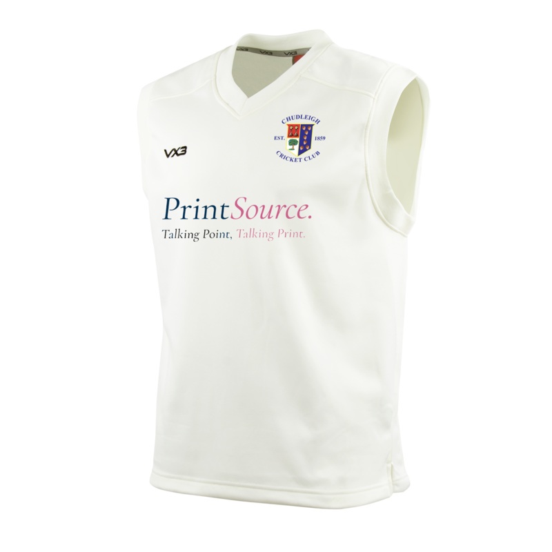 Chudleigh Cricket Club Cricket Whites Youth Slipover Elite