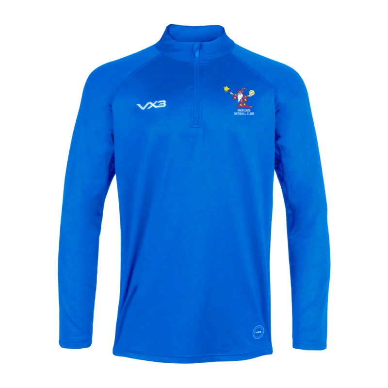 Merlins Netball Royal Primus Quarter Zip