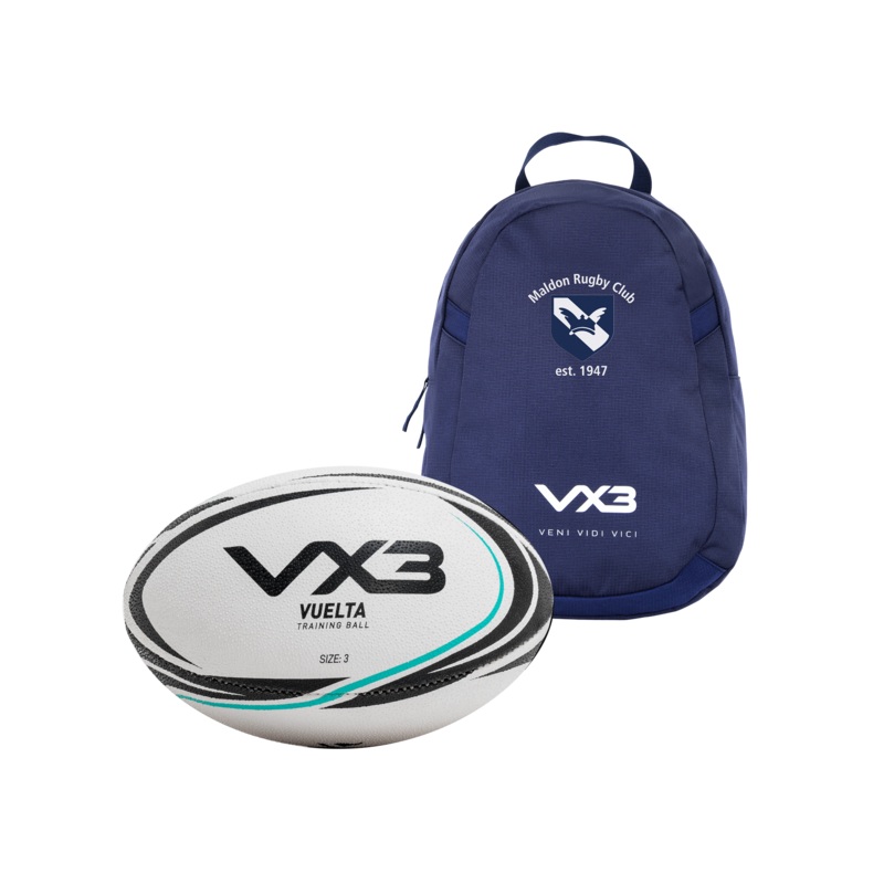 Maldon RFC Performance Boot Bag/Rugby Ball Bundle