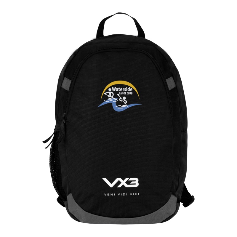 Waterside Canoe Club Black Performance Backpack