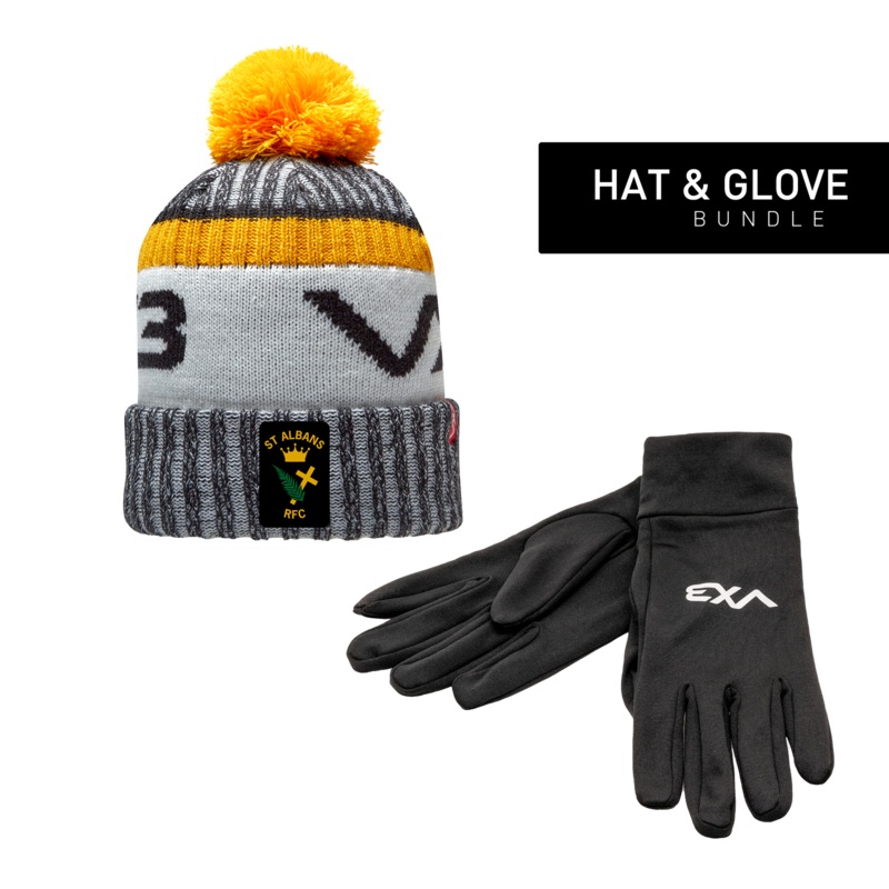 St Albans RFC Hat & Glove Bundle