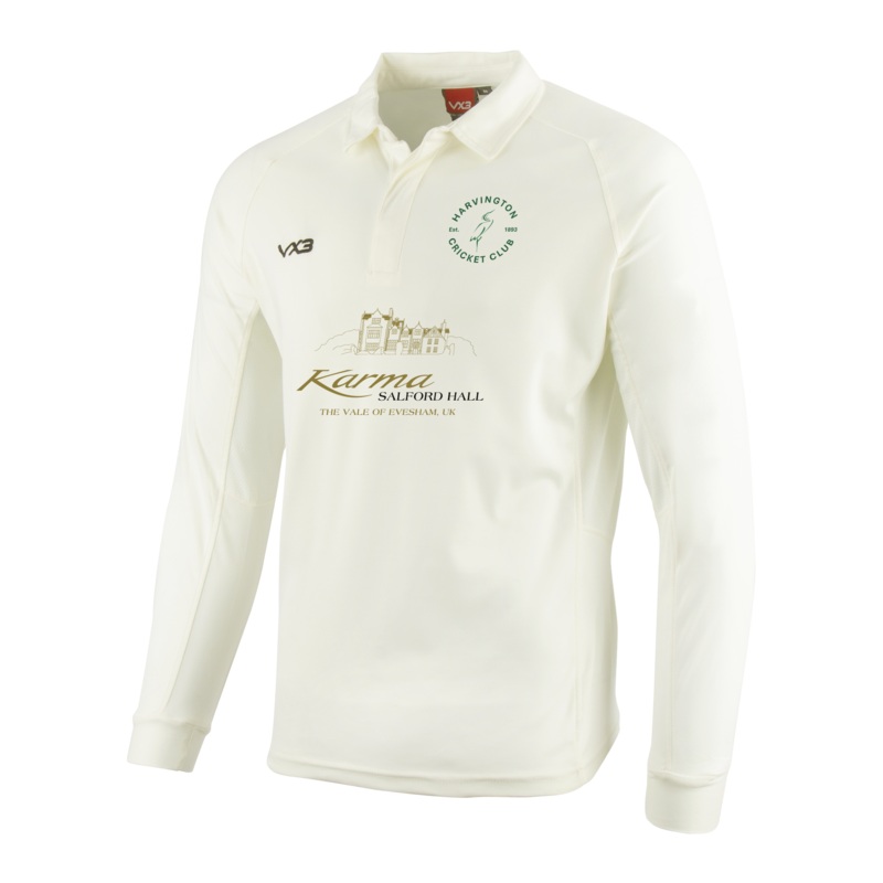 Harvington Cricket Club Cricket Whites Long Sleeve Shirt