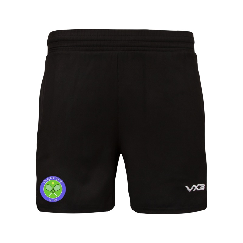 Aberdare Tennis Club Black Ludus Youth Gym Shorts