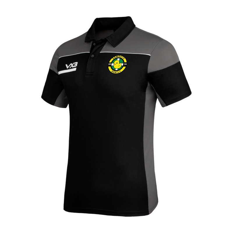 Exmouth Gently Opus Polo - Black Grey