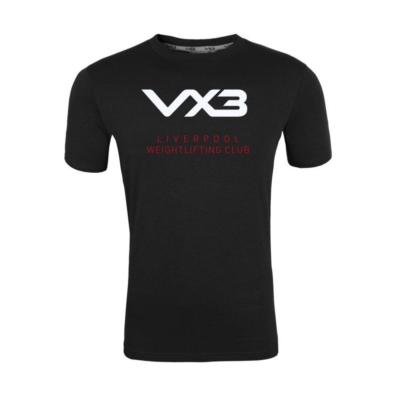Liverpool Weightlifting Club Black Invicta Club Tee