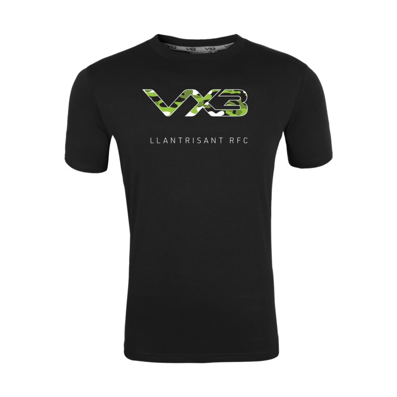 Llantrisant RFC Black Invicta Tee