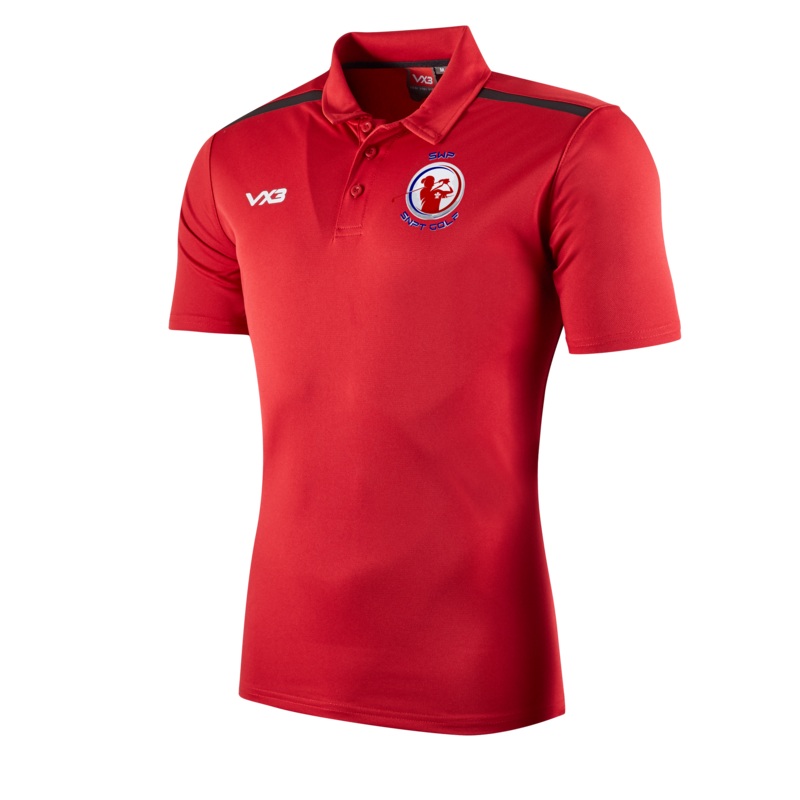 South Wales Police Golf Fortis Polo Red/Black