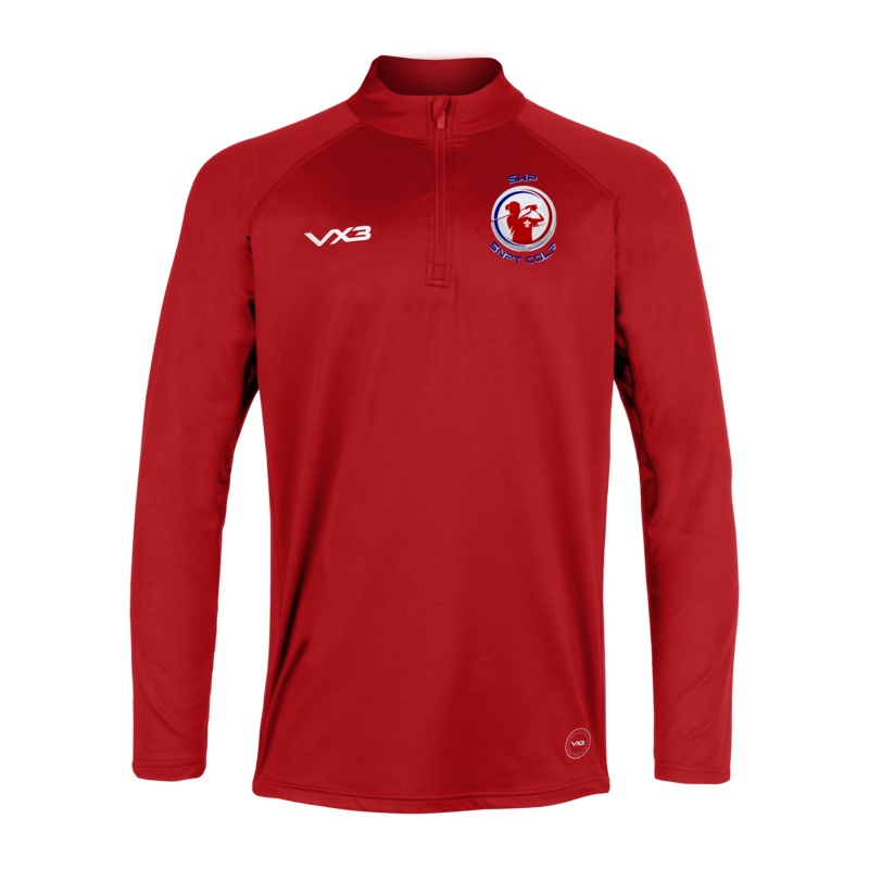 South Wales Police Golf Primus Quarter Zip Red