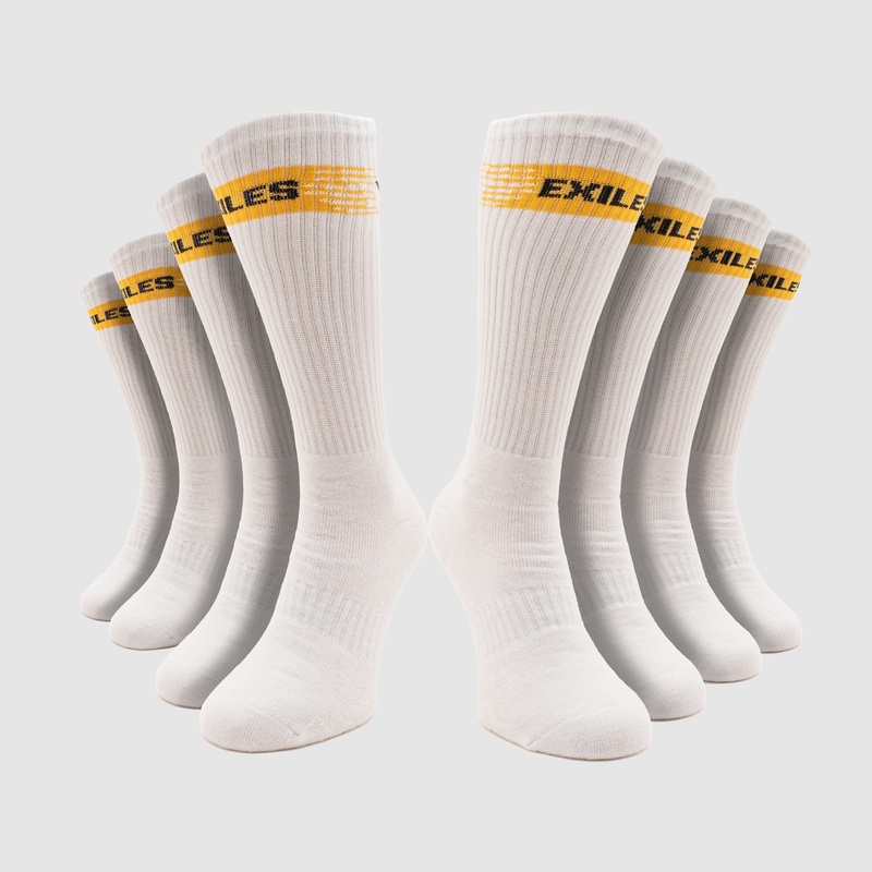 Newport County Mid Length Crew Socks (4 Pack)