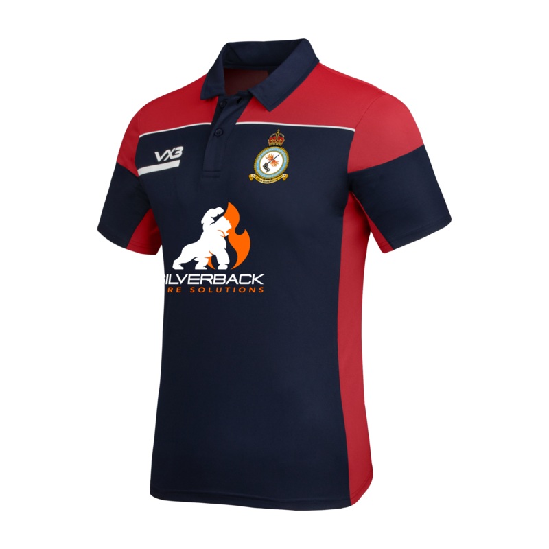 RAF Fire & Rescue Service Opus Polo - Navy Red