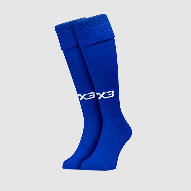Adults Plain Playing Socks Royal