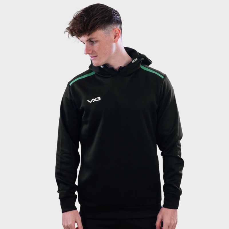 Fortis Hoodie Black/Emerald