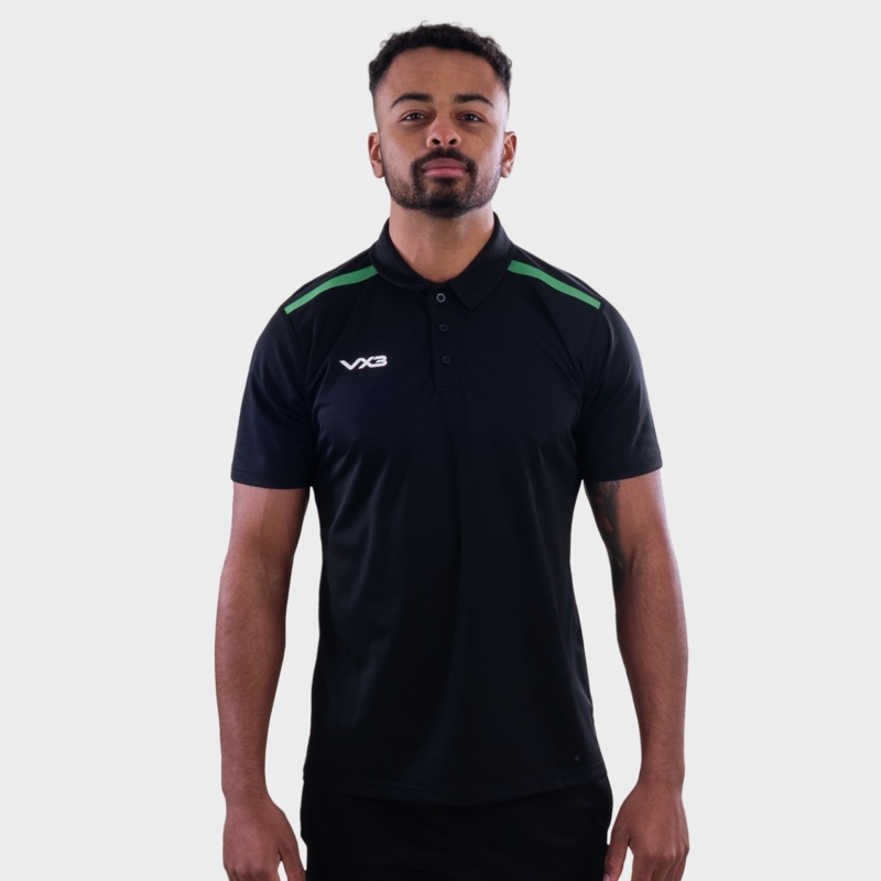 Fortis Polo Black/Emerald