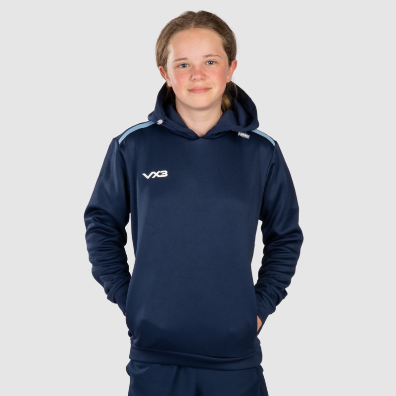 Fortis Youth Hoodie Navy/Sky