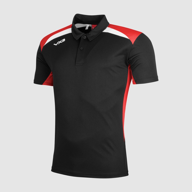 Novus Youth Polo Black/Red/White