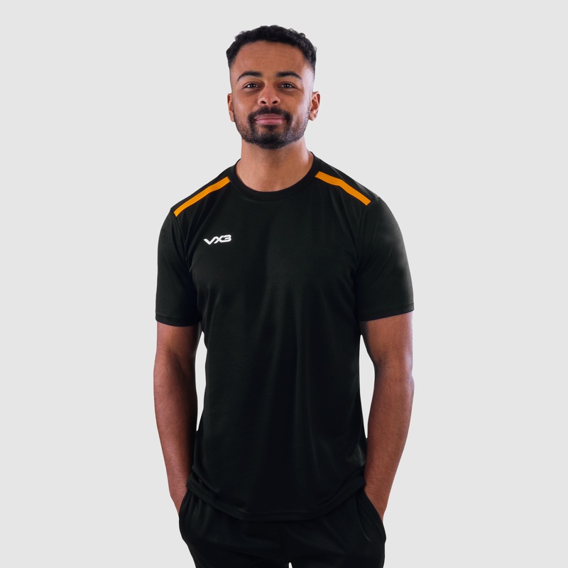 Fortis Tee Black/Amber