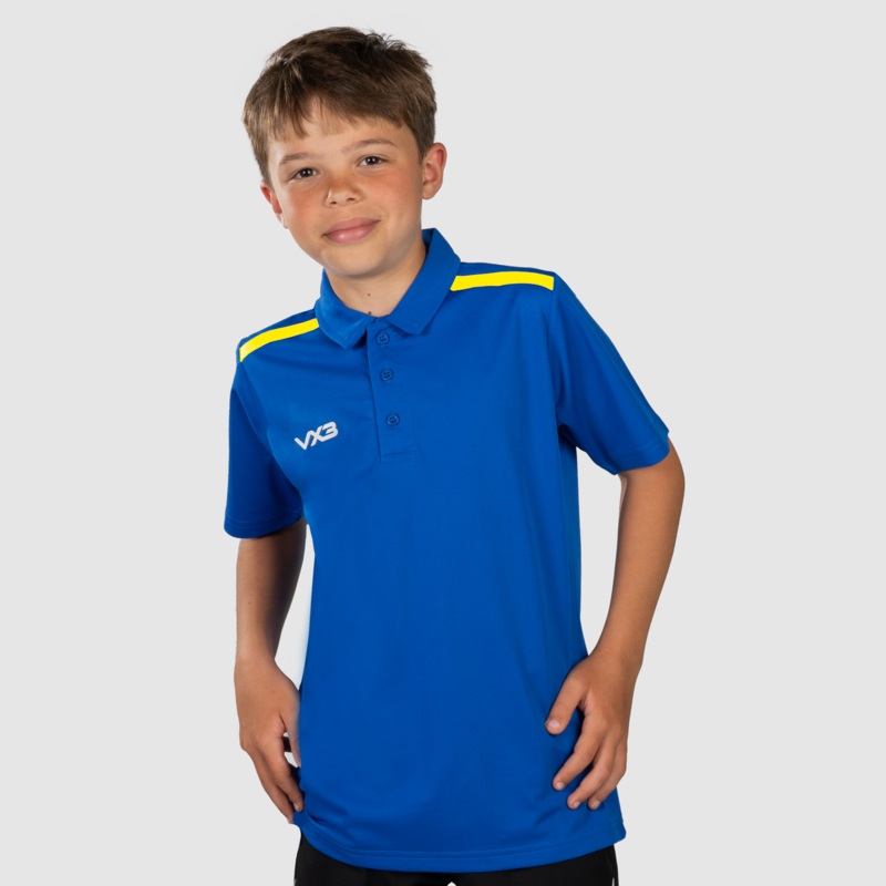 Fortis Youth Polo Royal/Yellow