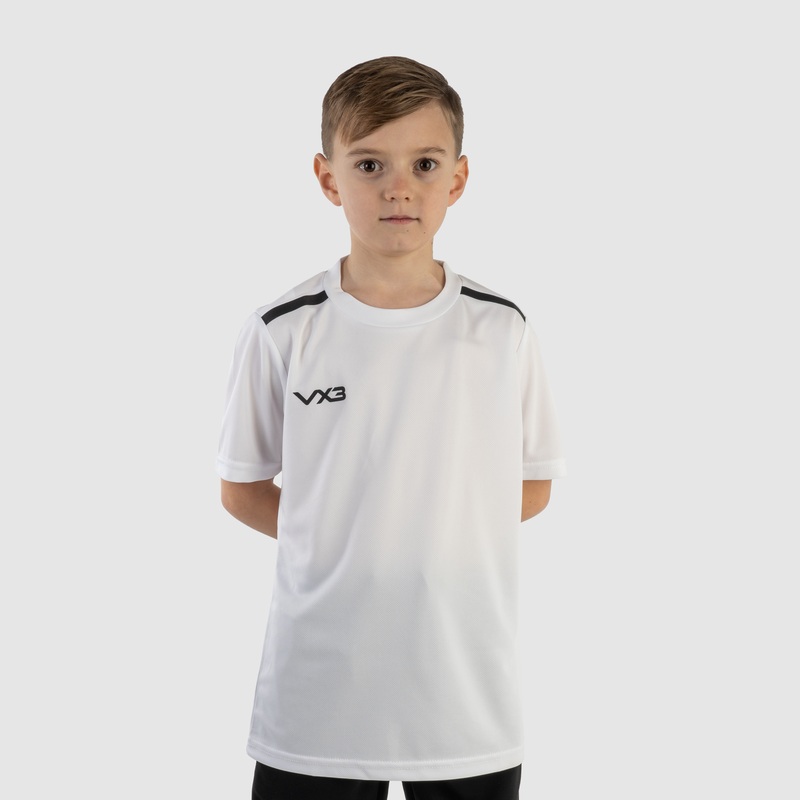 Fortis Youth Tee White/Black