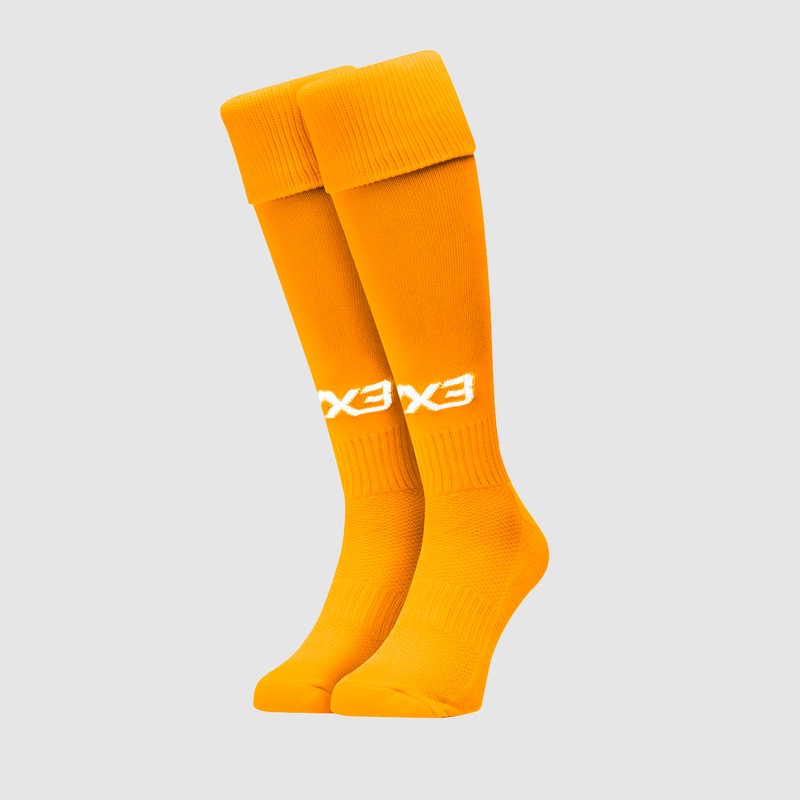 Youth Plain Playing Socks Amber