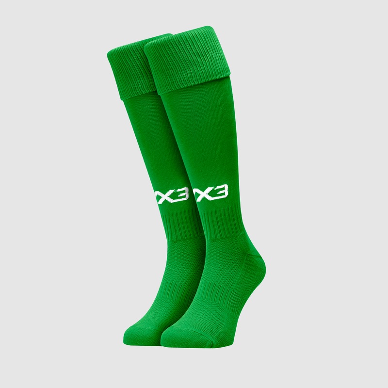 Youth Plain Playing Socks Emerald