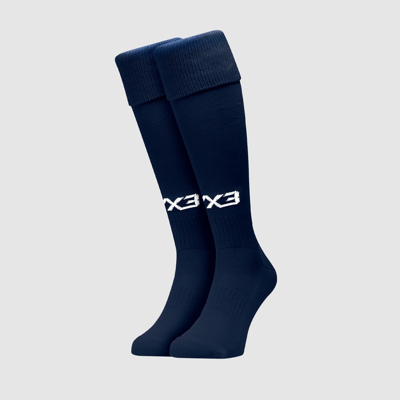 Youth Plain Playing Socks Navy