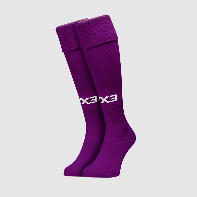 Youth Plain Playing Socks Purple