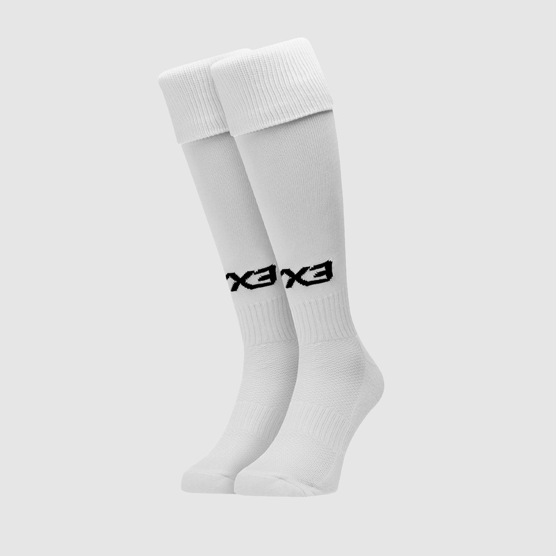 Youth Plain Playing Socks White
