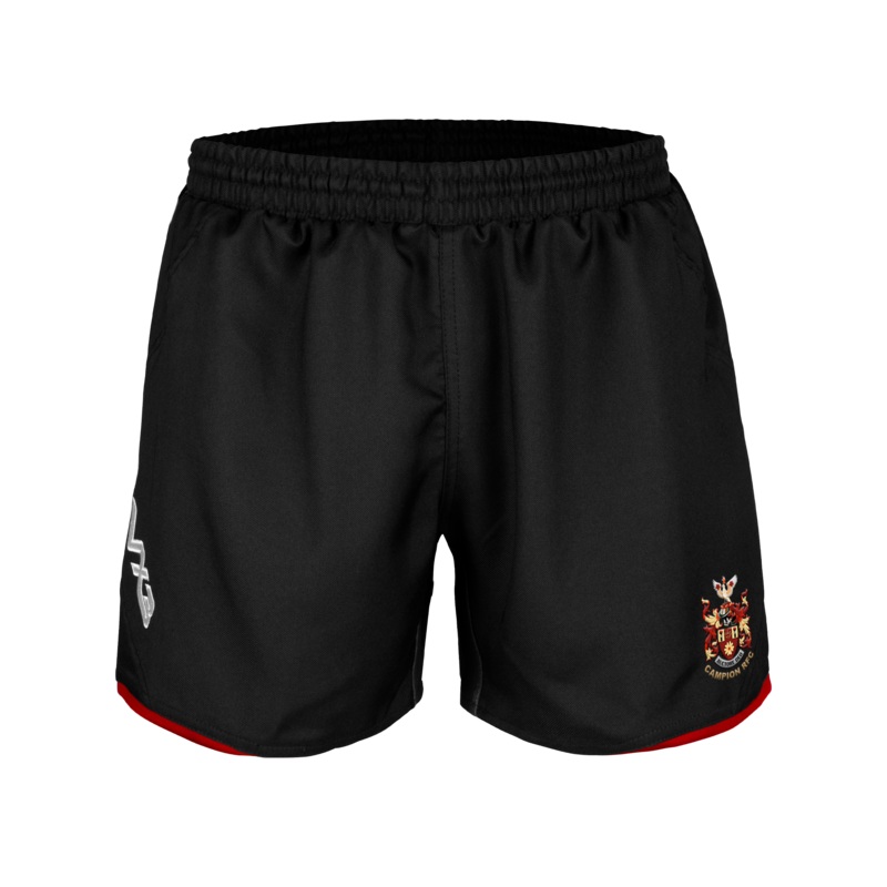 Campion RFC Prima Youth Rugby Shorts Black/Red