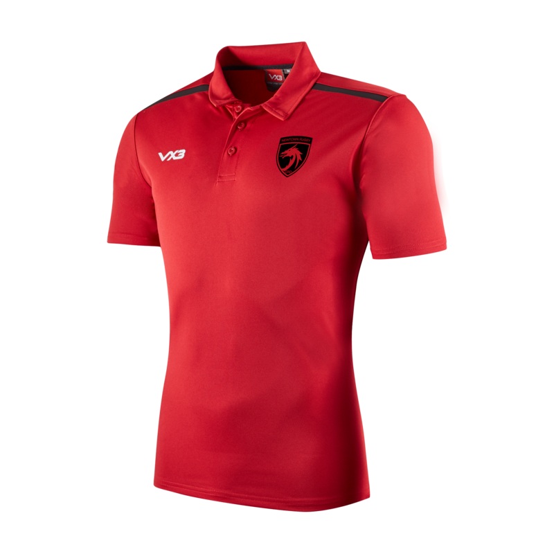 Newtown RFC Fortis Youth Polo Red
