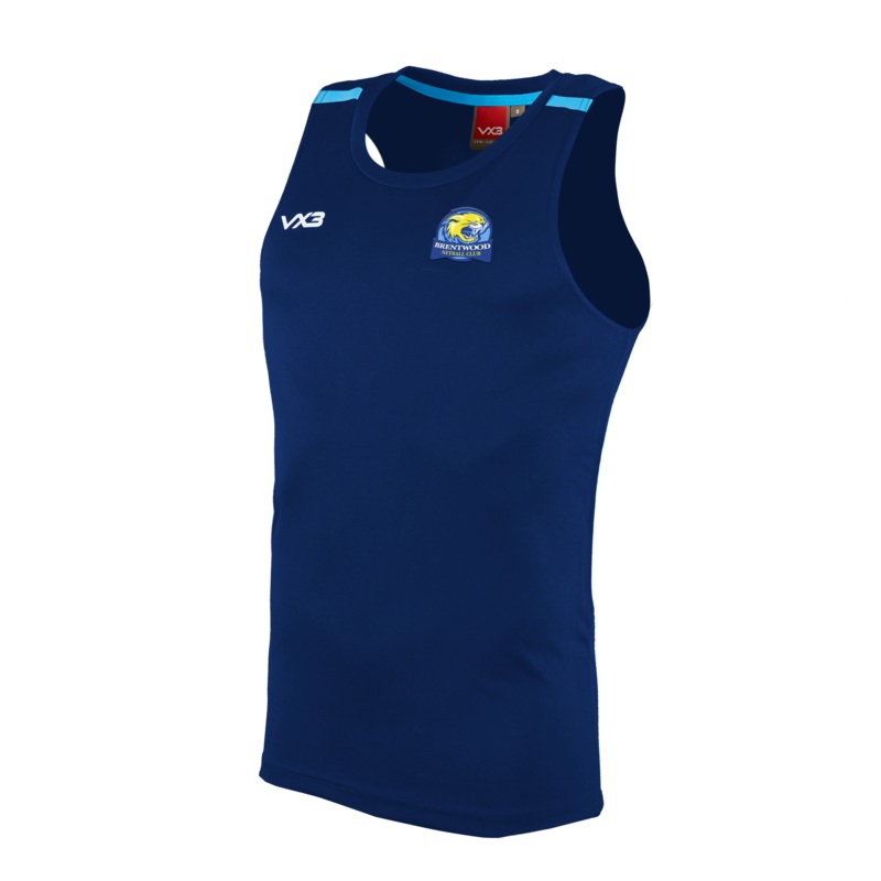 Brentwood Netball Club Fortis Vest Navy/Sky