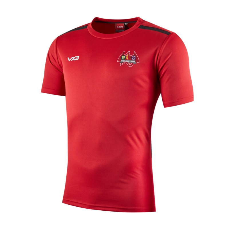 Ffederasiwn y Ddraig Fortis Tee Red