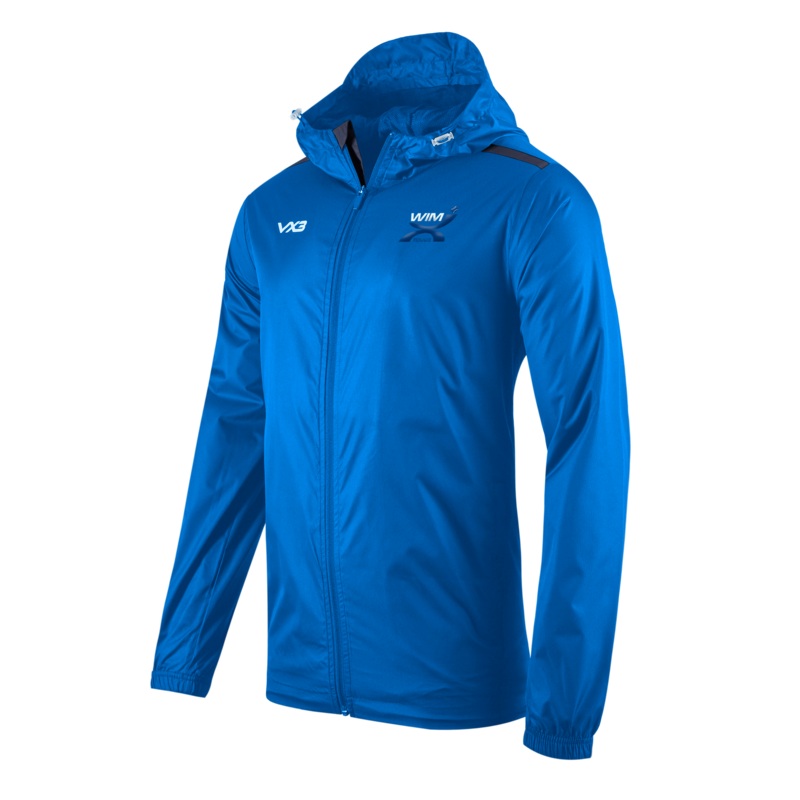 WIMX Tennis Fortis Full Zip Rain Jacket Royal/Navy