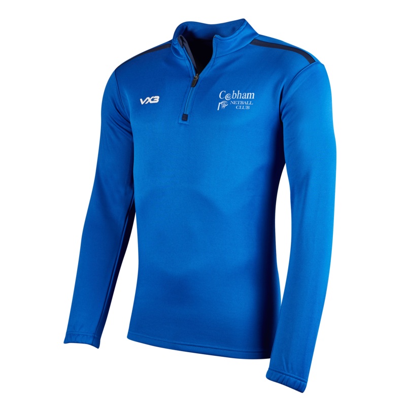 Cobham Netball Club Fortis Half Zip Sweat Royal/Navy