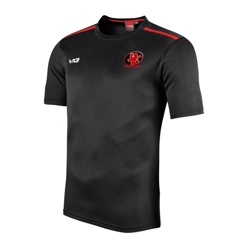 Glasgow Lions Touch Team Fortis Youth Tee Black